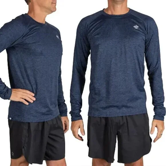 Run Rabbit California - EZ Tee Long Sleeve RM132 | XL | Heather Blue Eclipse - Picture 2 of 6